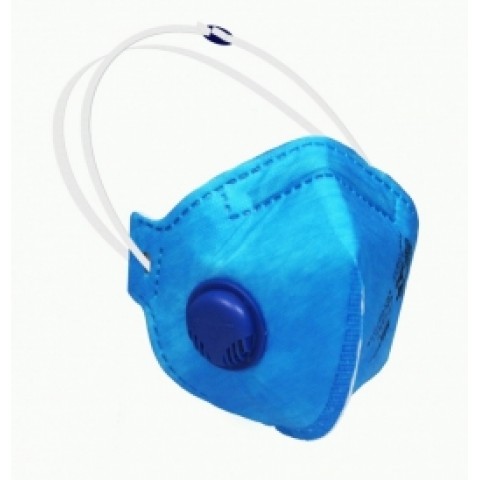 Respirador PFF2S com válvula AZUL Oz Safety Respirador PFF2S com válvula AZUL Oz Safety